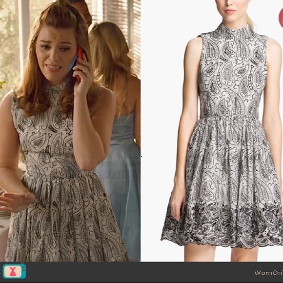 Alice+Olivia❣️Paisley Print Flared dress - Picture 8 of 17